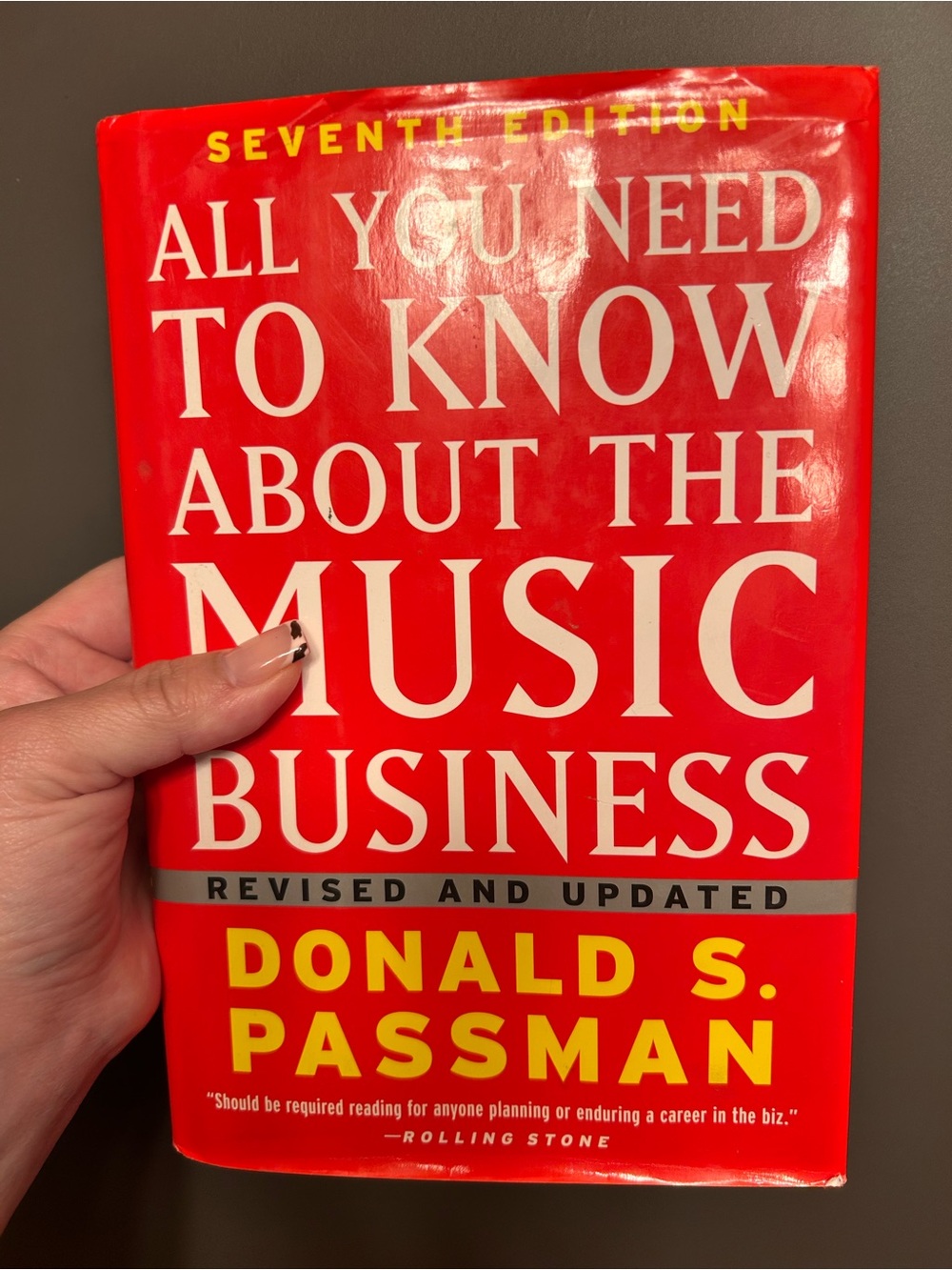 the Rolling Stones Red and Yellow Hardcover Music Business Book